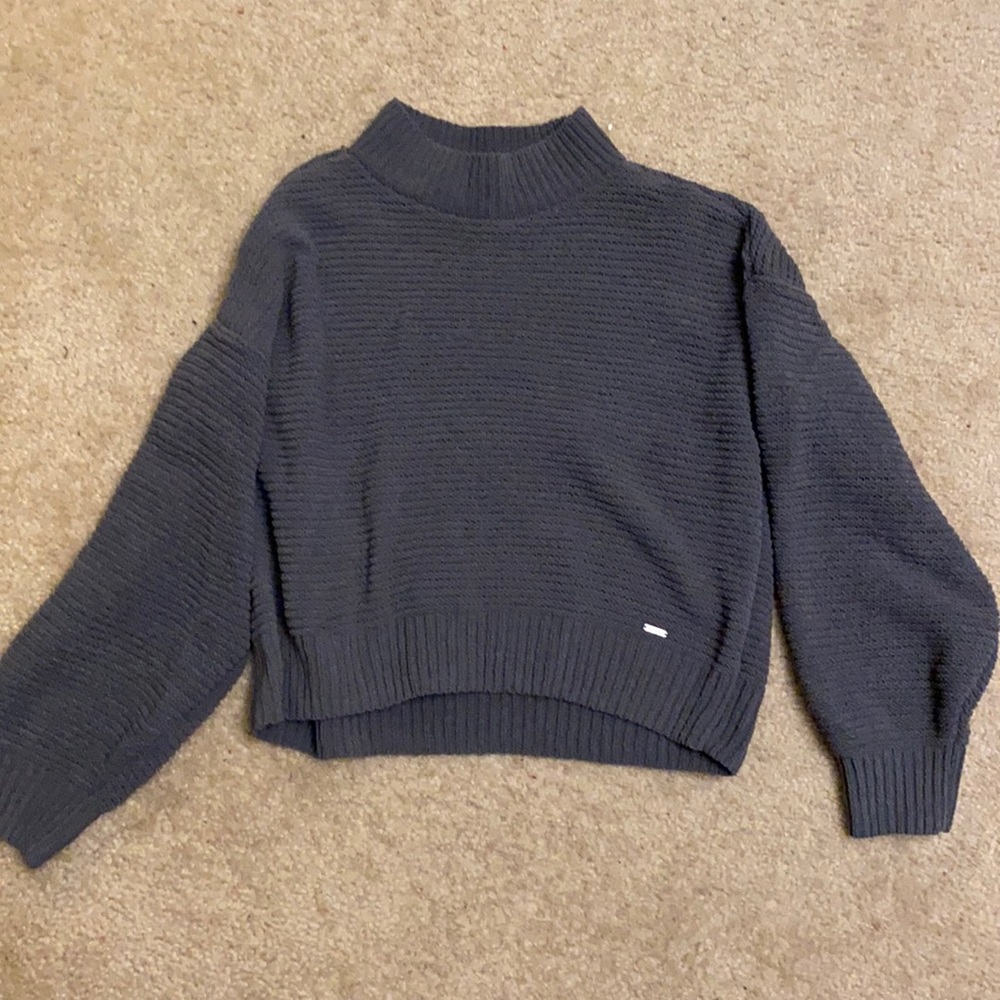 Hollister Grey Mock neck sweater